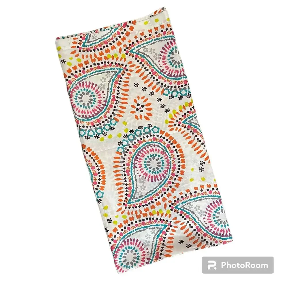 Shower Curtain White Decorative 69.5 W x 70.5 L